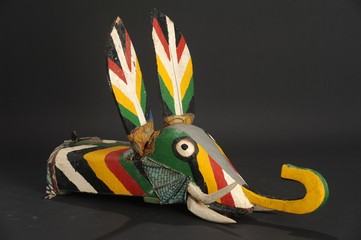 Maschera cerimoniale del popolo Bamana in Mali