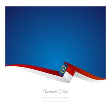 Abstract Color Background North Carolina Flag Vector