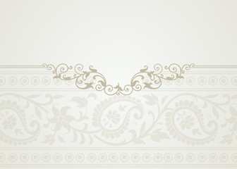 wedding card design, paisley floral design , India
