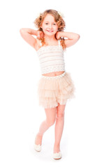 Naklejka premium picture of a little and beautiful girls