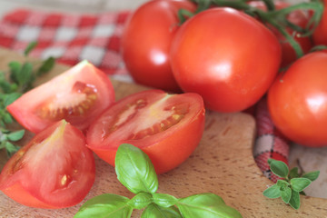 tomate et basilic