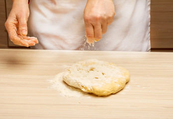 Kneading dough
