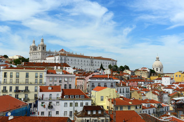 Fototapeta na wymiar Sao Vicente de Fora i Santa Engracia w Lizbonie, Portugalia
