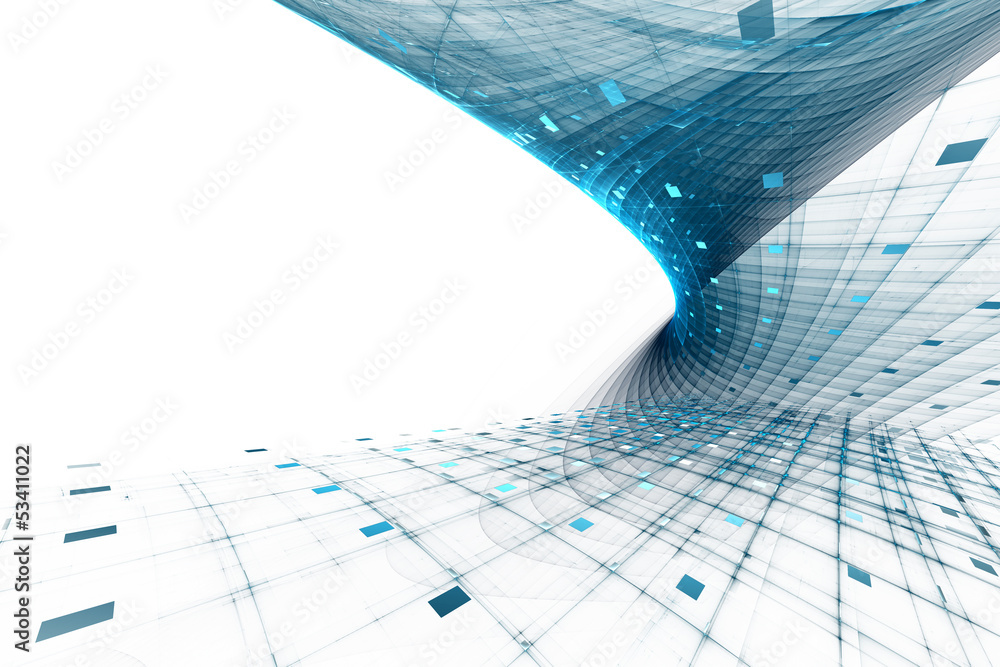 Fototapete Abstract business science or technology background