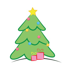 Sapin de Noël-flat design