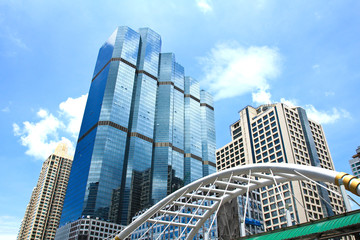 Fototapeta na wymiar Office buildings in business center