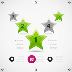 Options steps modern template