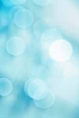 brightly blue bokeh