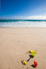 Obraz premium toys at the beach