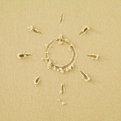 Fototapeta na wymiar piasek słońce