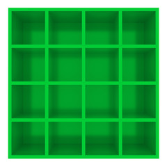 Blanko Regal Grün - isoliert