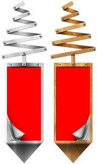 Stylized Christmas Tree Vertical Banners