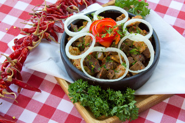 meat with onion