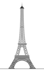 Fototapeta na wymiar The Eiffel Tower is the symbol of Paris in France.