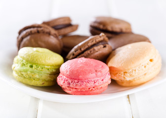 Colorful macaroons