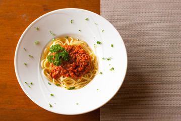 spaghetti bolognese