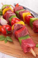 beef skewer kebab