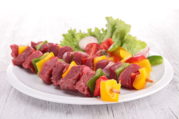 beef skewer kebab