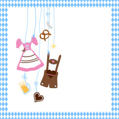 Octoberfest Symbols Frame