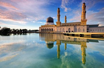 Famous Mosque in  Kota Kinabalu City