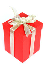 red present box isolate