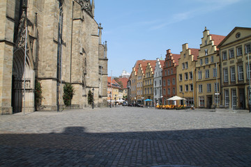 Der Rathausplatz in Osnabrück