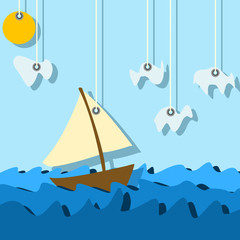 sailinig boat - 53422262