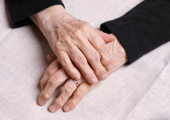 Old woman's hands
