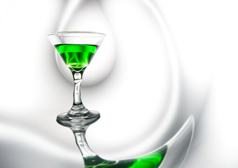 Glass of absinthe