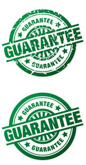 Guarantee Rubber Stamp - clean and grunge style