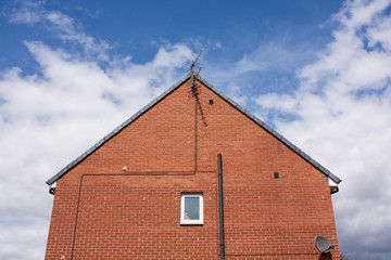 Wiring of television antenna
