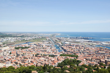 Sète von oben