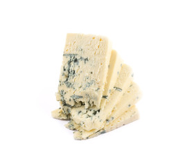 Danablue danish blue cheese isolated