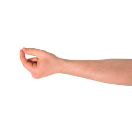 That's the point hand gesture isolated