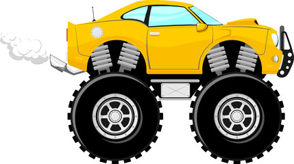 4x4 sport car cartoon © Sergio Hayashi