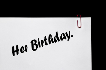 Birthday Memo & Reminder! Relationships.