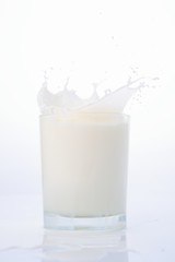 Glass of Milk with Splash