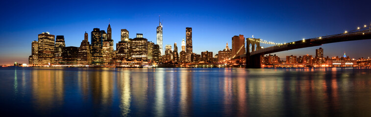Fototapeta na wymiar Panoramic view of Manhattan