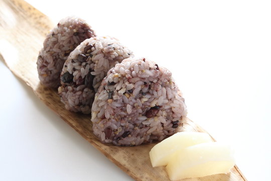 japanese cuisine, gokoku rice mixed grain rice ball