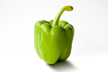 peppers on white background