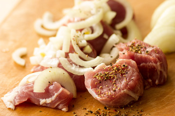 sliced pork tenderloin with spices