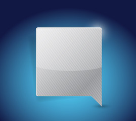 glossy Speech bubble illustration design