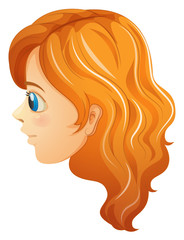 A sideview of a girl's face