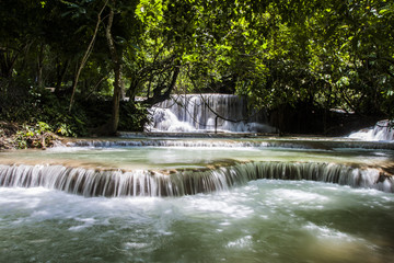 Tadklangsi Water Fall in Louangprabang, Lao