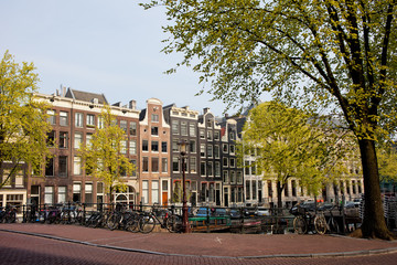 Amsterdam Houses on Singel Canal