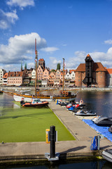 Marina et vieille ville de Gdansk Skyline