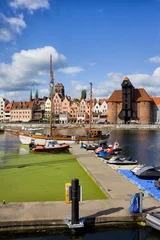 Crédence de cuisine en verre imprimé Ville sur leau Marina et vieille ville de Gdansk Skyline