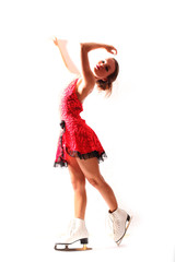 junge Eiskunstläuferin