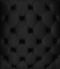 Fototapeta premium Sepia picture of genuine black leather upholstery