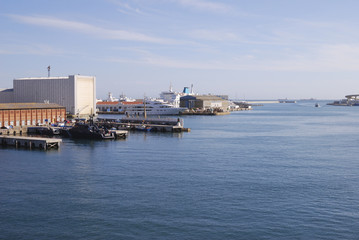 Fototapeta premium Harbour at Barcelona. Spain
